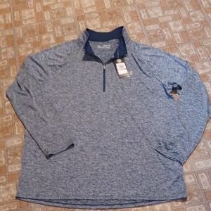 Under Armour Navy Heathered Pullover Mens Size 2xlarge